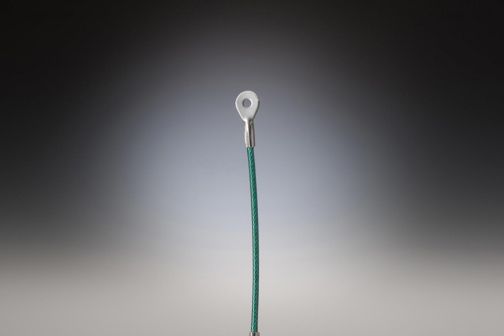 Lanyard with eye fitting