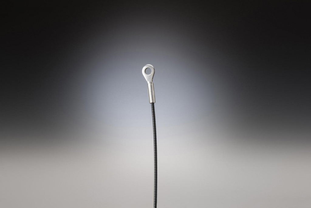 Lanyard with eye cable fitting