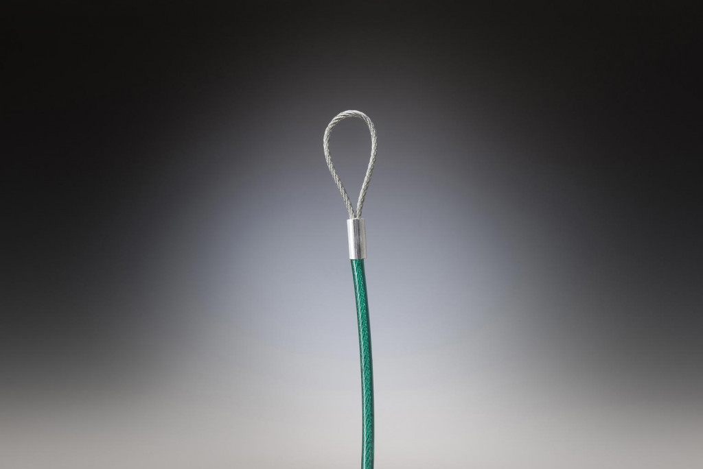 Lanyard with a loop fitting